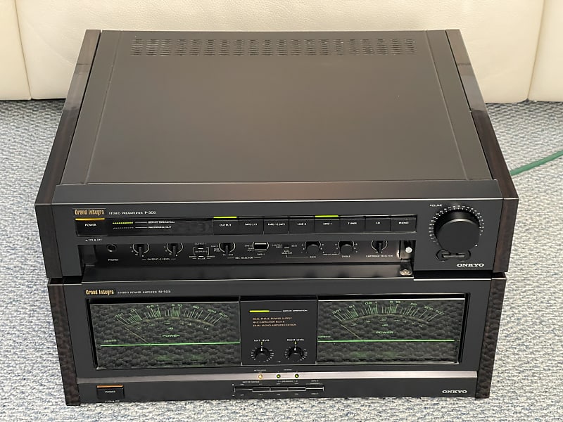 Onkyo Integra M-508 Amplifier & Integra P-308 Preamplifier | Reverb