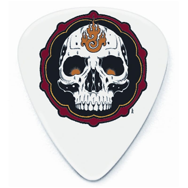 Dunlop BL40R073 Alan Forbes Flame Skull .73mm Guitar Picks (36-Pack) image 1
