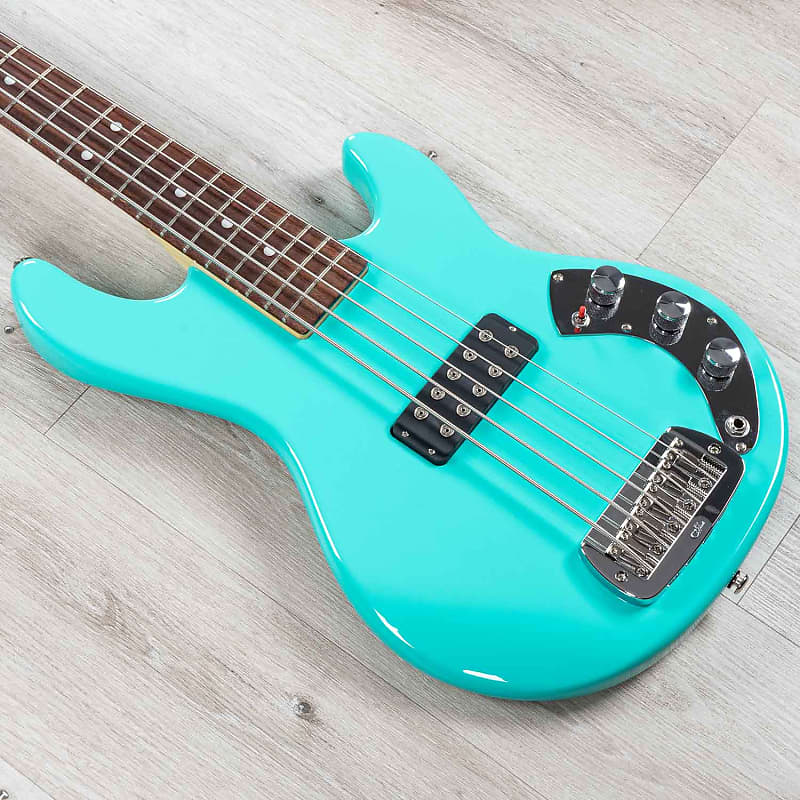 Mint G&L CLF Research L-1000 Series 750 5-String Bass, Caribbean Rosewood, Turquoise image 1