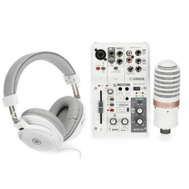 YAMAHA AG03 MK2 LSPK Complete White Live Streaming | Reverb