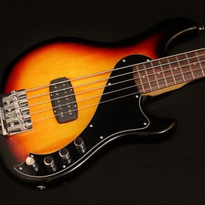 Fender Squier Deluxe Dimension Bass V Sunburst 5 Five-String Electric Bass Guitar image 2