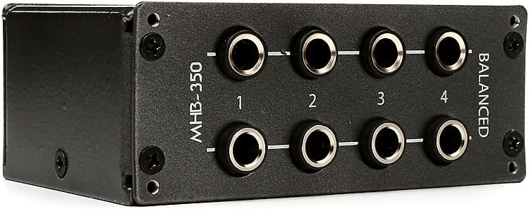 Hosa MHB-350 8-point 1/4" TRS Balanced Patchbay Module image 1