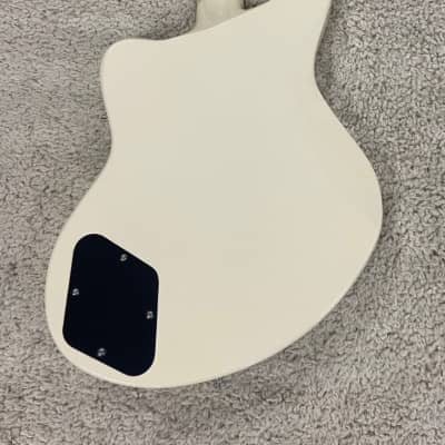 D'Angelico Premier Bedford Solid Body Electric Guitar, Antique White w/Bag image 4