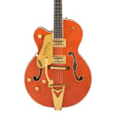 Gretsch G6120TGLH Players Edition Nashville Lefty Electric Guitar Orange Stain
