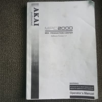 Akai MPC2000 Owner's Manual