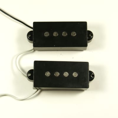 4 String Bass Guitar Pickup for PB-Custom PB style Bass, Black (set of 2)