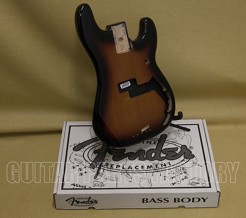099-8010-732 Fender Sunburst Mexican Precision Bass Replacement Body image 1