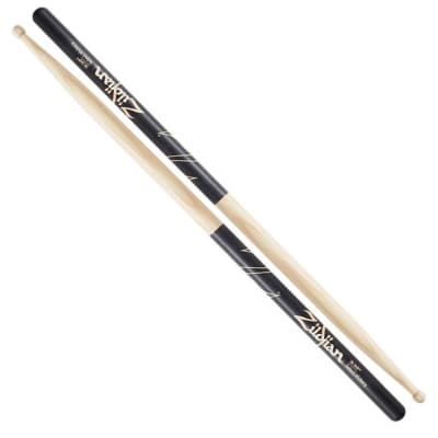 Zildjian 7A Black Dip Wood Tip Drumsticks image 1