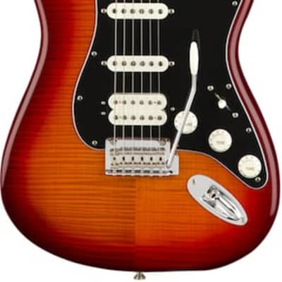 Fender Player Stratocaster HSS Plus Top Electric Guitar Maple Fingerboard Aged Cherry Burst image 2