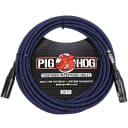 Pig hog Black & Blue Woven - 20ft XLR Cable