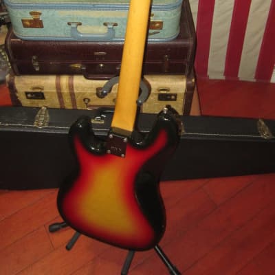 ~1975 Ibanez Precision Bass Sunburst w Hard Case image 5
