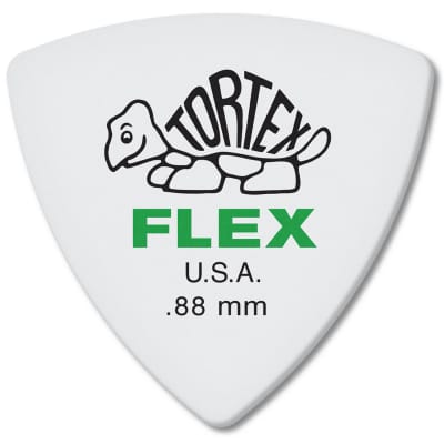 Dunlop 456P.88 Tortex Flex Triangle Guitar Picks, .88mm, 6-Pack image 1