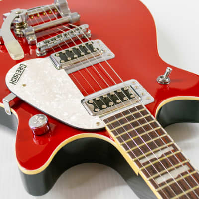 Gretsch G5232T Electromatic Double Jet FT Electric Guitar with Bigsby (w/ Hard Shell case)- Firestick Red image 6