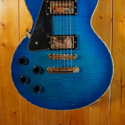 AIO SC77  *Left-Handed Electric Guitar - Blue Burst w/SKB-56 Hard Case image 2