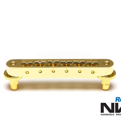 Graph Tech Resomax NV1 4mm Tune-o-matic bridge - Gold - PM-8843-G0 NEW image 2