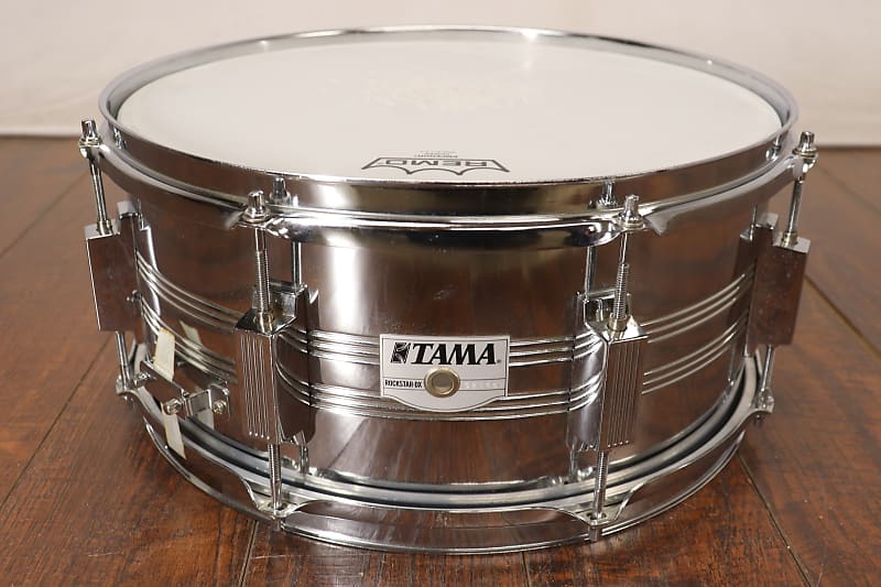 Tama 6.5x14 Rockstar DX Steel Snare Drum Vintage 1980's MIJ