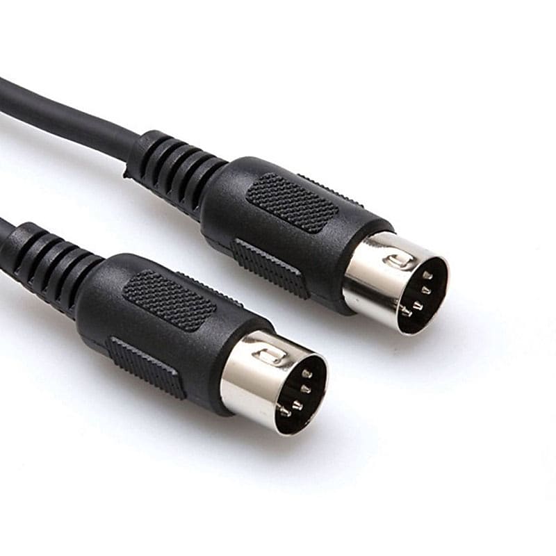 Hosa MID-310 Black MIDI Cable, 10 feet  5-pin DIN to Same image 1