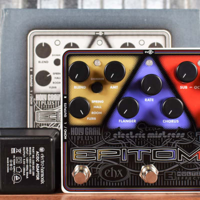 Electro-Harmonix EPITOME Holy Grail + Electric Mistress + Micro Pog Guitar Multi Effect Pedal image 8