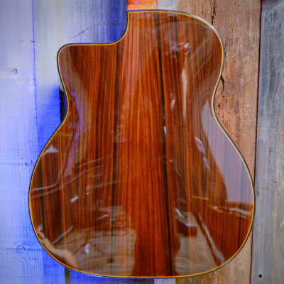 Gitane D-500 Gran Bouche Professional Gypsy Jazz Guitar - High Gloss Natural w/ Aging Top Toner w/ Deluxe Gig Bag image 18