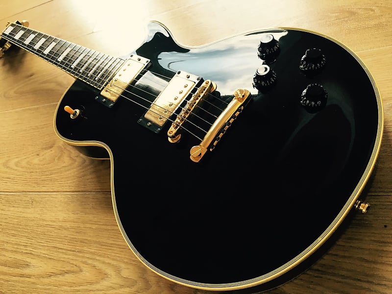 Epiphone Rare Japanese FujiGen Les Paul Custom Ebony Open