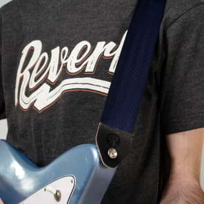 Reverb Seatbelt Guitar Strap - Blue - Made in the USA image 3