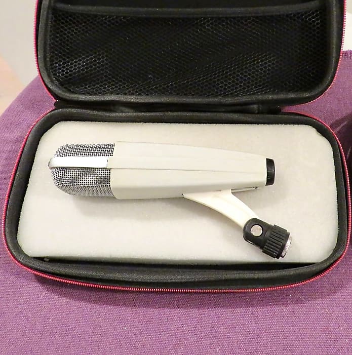 Modified Sennheiser MD 421-U Cardioid Dynamic Microphone 1960s - 1970s - White image 1
