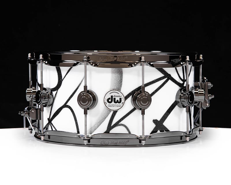 DW Collector's 6.5x14 SSC Maple Snare Drum - White Glass | Reverb