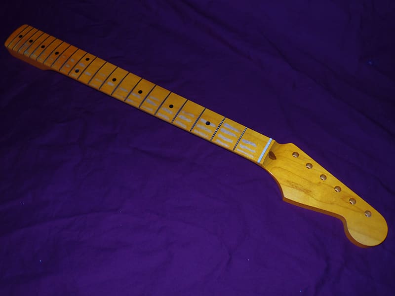 21 Fret 7.25 Radius V Relic Stratocaster Allparts Fender Licensed Maple neck image 1