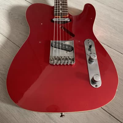 Fernandes The Revival T-style Vintage Telecaster Guitar 1980s - Red Sparkle with Cream Binding image 6
