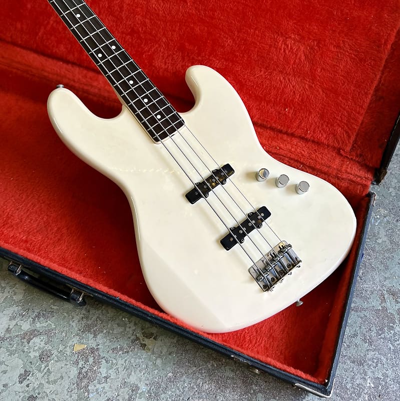 Fernandes Electric Jazz bass 1984 - Olympic white limited