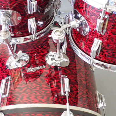 Rogers 5 pc Holiday Drum Kit 1966 Red Onyx image 2