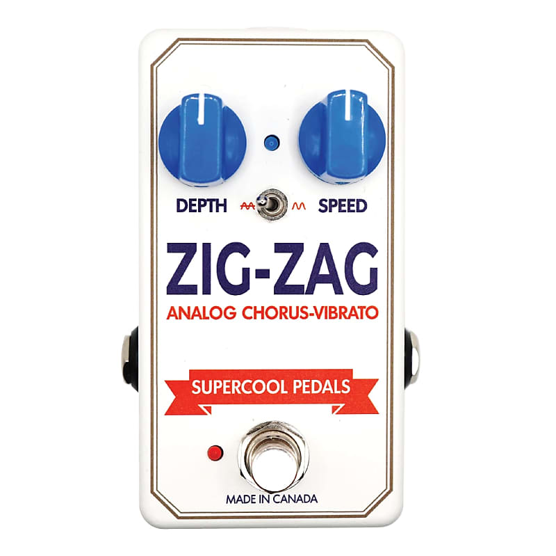 SuperCool Pedals Zig-Zag Analog Chorus-Vibrato 2024 - white