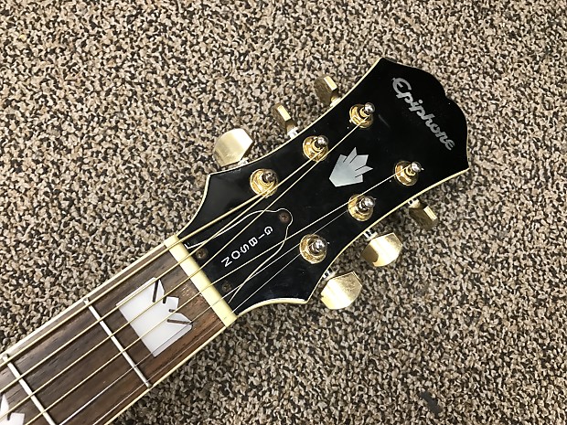 Gibson Epiphone EJ-200/BK Black | Reverb