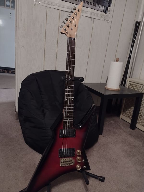 Rare!!!!hohner Arbor Se603 Sharkfin 1980's - Red Burst 