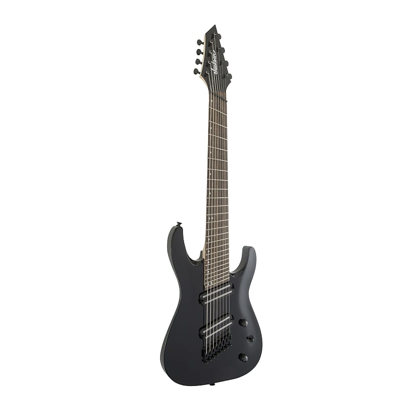 Jackson X Series Dinky Arch Top DKAF8 MS 8-String Electric Guitar (Gloss  Black) Bundle with Jackson Gig Bag and Strings (3 Items)