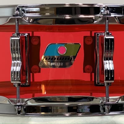 Ludwig 18/12/14/5x14" Vistalite Jazzette Drum Set - Pink Vistalite w/ Exclusive 18" BD! image 16