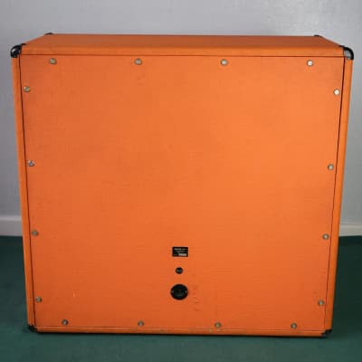 Vintage 1973 Orange 4x12 Speaker Cabinet Celestion G12H T1217 Greenbacks Pulsonic 3 Cones image 6