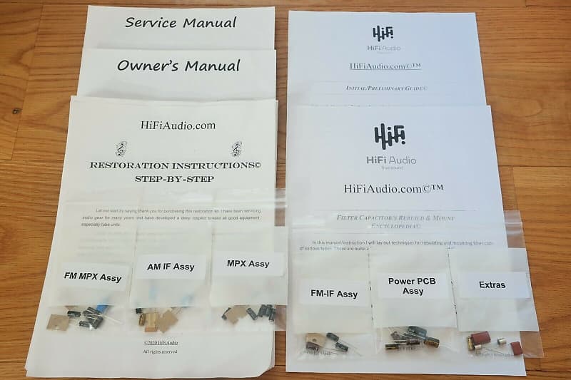 Sansui TU-666 restoration kit filter capacitor repair rebuild fix  			