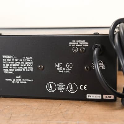 Rane ME 60 Two-Channel 31-Band Graphic Equalizer CG007MG image 7
