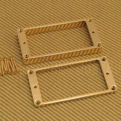 PC-0438-002 Gold Archtop Humbucker Pickup Rings For Les Paul Guitar