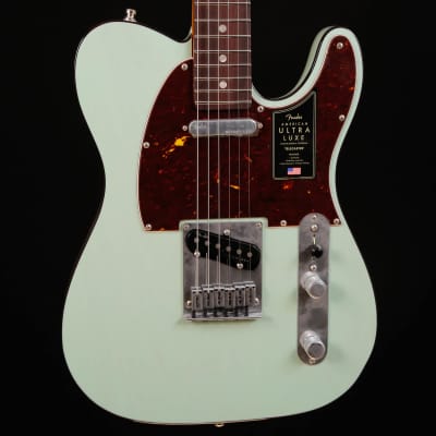 Fender American Ultra Luxe Telecaster, Surf Green image 4