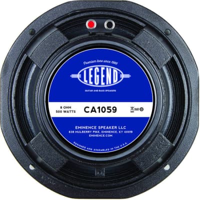 Eminence Legend CA1059 10 inch 500-watt Replacement Bass Speaker