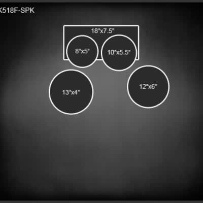 Taye Go Kit 8" / 10" / 12" / 18" / 4x13" Compact 5pc Drum Kit w/ Hardware image 5