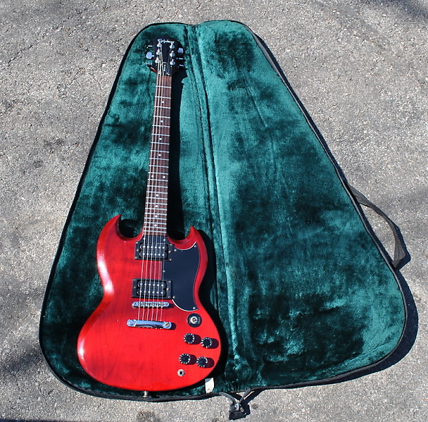 Epiphone G400 SG 1992 Red, MIK Samick | Reverb