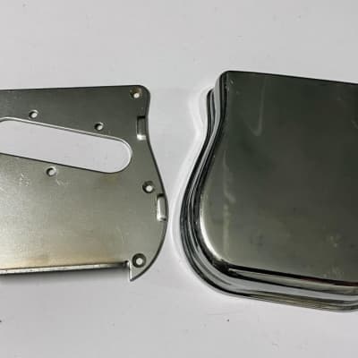 1960s Matsumoku Telecaster bridge plate with cover missing saddles vintage made in Japan for sale