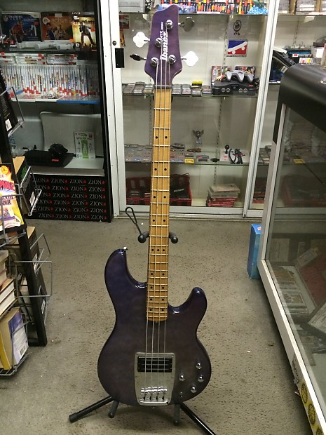 Ibanez ATK 700 Four String Electric Bass Guitar Blue Moon Quilted Finish
