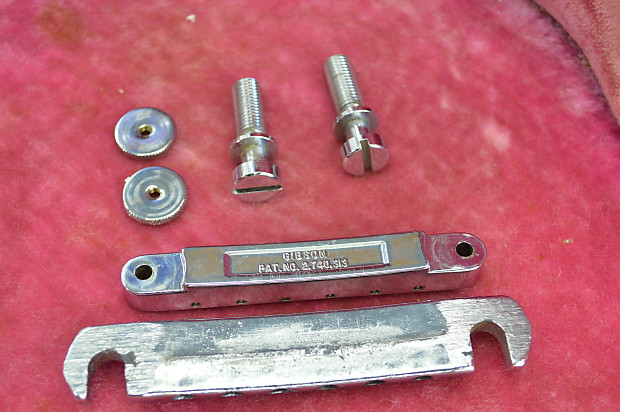 🔴 Gibson ABR-1 Bridge & Stop Bar Tailpiece For 1968-1974 Les Paul 1968  Chrome