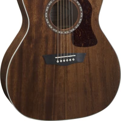 Washburn HG12S Natural Mahogany Top Acoustic Guitar image 1