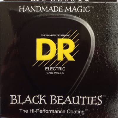 DR BKE-10 Black Beauties Coated Electric Guitar Strings gauges 10-46 image 2