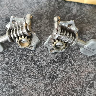 Grover Sta-Tite Open back tuners 1960s - Nickel No. 98 Original box.. PLEASE READ. image 6